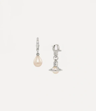 Vivienne Westwood Claude Earrings Silver Swarovski Pearls Women