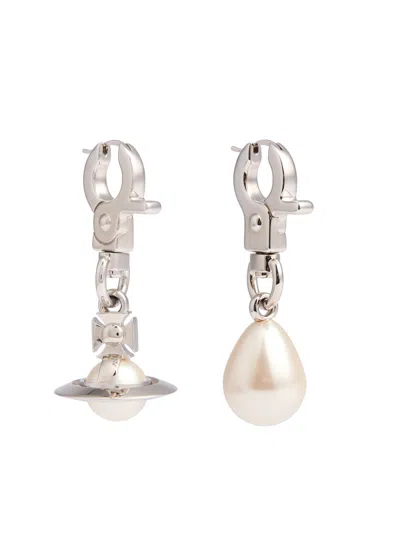 VIVIENNE WESTWOOD VIVIENNE WESTWOOD CLAUDE PEARL DROP EARRINGS