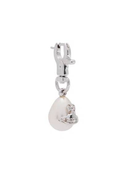 Vivienne Westwood Claude Pearl-embellished Single Drop Earring