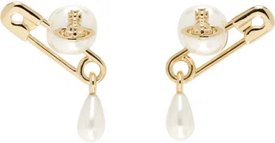 Vivienne Westwood Claude Small Stud Earrings In Green