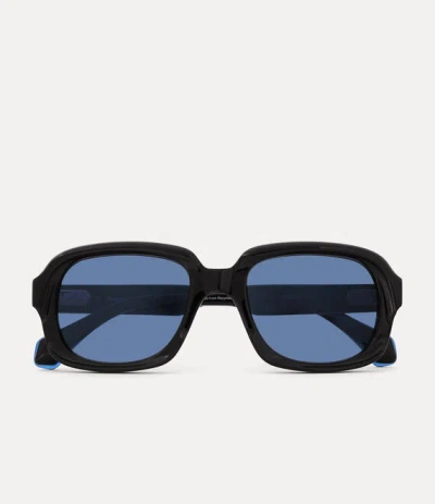 Vivienne Westwood Claude Sunglasses Acetate Black  Men In Blue