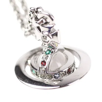 Pre-owned Vivienne Westwood Clear Color Brass Pendant Necklace ()