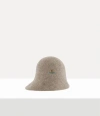 Vivienne Westwood Cloche Cloche Wool Mocha S/m Unisex In Brown