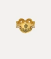 Vivienne Westwood Clorinthe Ring Gold Silver / Cubic Zirconia Unisex In Gold