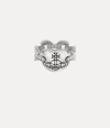 Vivienne Westwood Clorinthe Ring Silver Silver / Cubic Zirconia Unisex In Silver