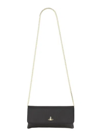Vivienne Westwood Clutch "victoria" In Black