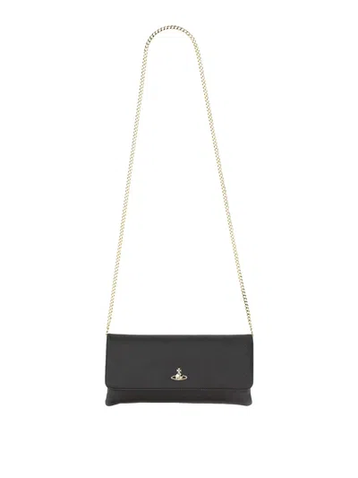 Vivienne Westwood Clutch Victoria In Black