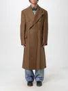 Vivienne Westwood Long Coat With Flap Pockets And Back Vent In Brown