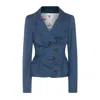 Vivienne Westwood Tailored Asymmetric Cotton-blend Blazer In K414