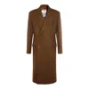 Vivienne Westwood Long Coat With Flap Pockets And Back Vent In Brown
