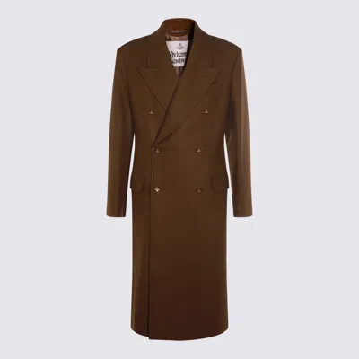 VIVIENNE WESTWOOD COATS BROWN