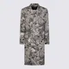 Vivienne Westwood Baroque Print Double-breasted Long Coat In Multi