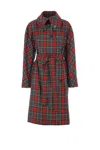 Vivienne Westwood Tartan Belted Coat In Multi
