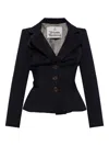 Vivienne Westwood Tailored Jacket With Buttoned Back Vent In Black