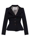Vivienne Westwood Tailored Jacket With Buttoned Back Vent In Black