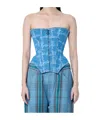 Vivienne Westwood Cobrax Denim Corset In Blue