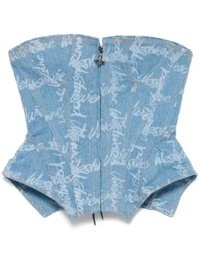 Vivienne Westwood Cobrax Corset In Blue