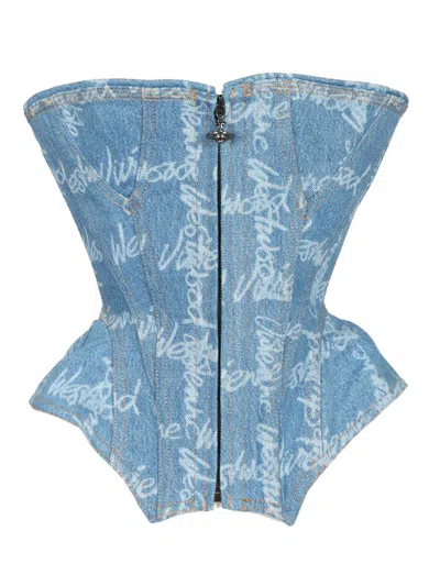 Vivienne Westwood Cobrax Corset In Blue