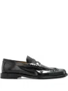 Vivienne Westwood Coin Leather Loafers In Black
