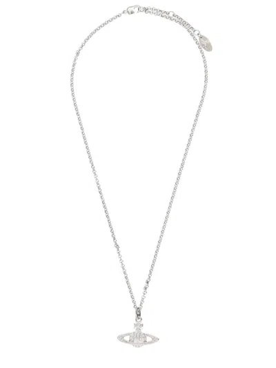 Vivienne Westwood Collana "mini Bas Relief" In Metallic