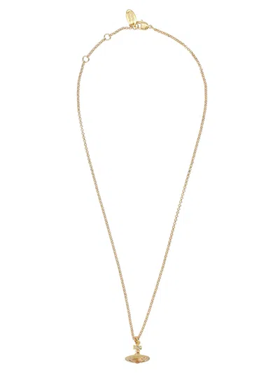 Vivienne Westwood Collana "new Petite" Con Ciondolo In Gold
