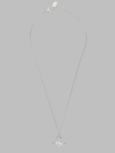 Vivienne Westwood Collana "reina Large" Con Ciondolo In Neutral