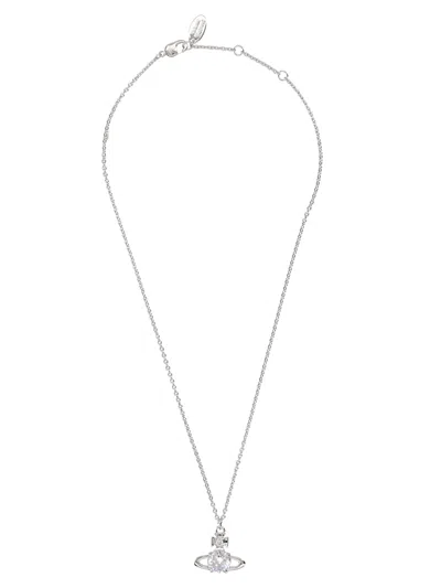 Vivienne Westwood Collana "reina Large" Con Ciondolo In Metallic