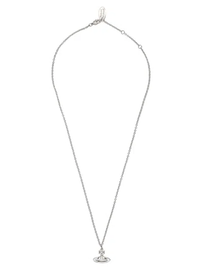 Vivienne Westwood Collana "simonetta Bas Relief" Con Ciondolo In Metallic