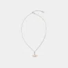 Vivienne Westwood Mini Bas Relief Pendant Necklace In Grey