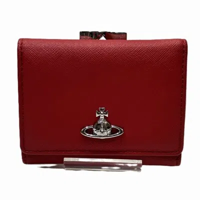 Pre-owned Vivienne Westwood Color Leather Wallet (tri-fold) ()