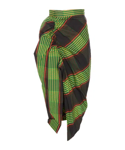VIVIENNE WESTWOOD COMBAT TARTAN-MOTIF SKIRT