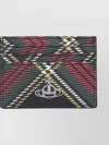 Vivienne Westwood Compact Checkered Wallets Plaid Pattern