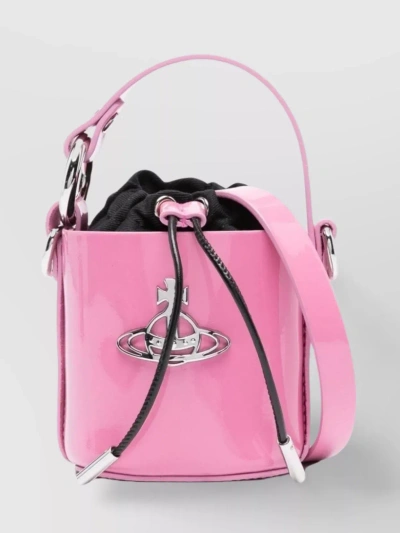 Vivienne Westwood Compact Daisy Bucket Bag In Pink