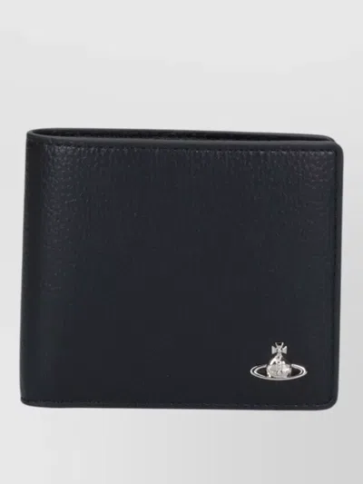 Vivienne Westwood Compact Wallet Multiple Card Slots Metal Logo