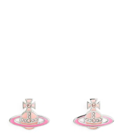 Vivienne Westwood Concetta Bas Relief Earrings In Pink
