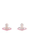 Vivienne Westwood Concetta Bas Relief Earrings In Pink