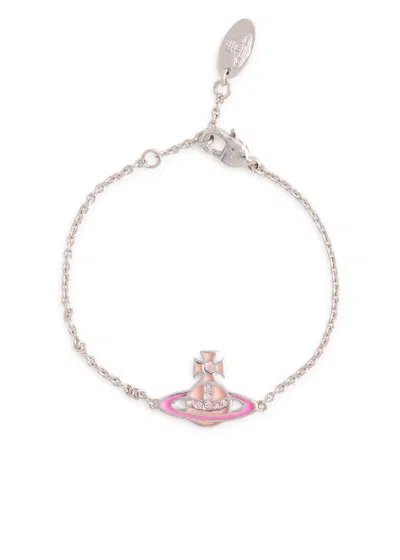 Vivienne Westwood Concetta Bas Relief Orb Bracelet In Metallic
