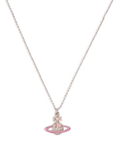 Vivienne Westwood Concetta Bas Relief Necklace In Pink