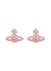 Vivienne Westwood Concetta Bas Relief Earrings In Pink