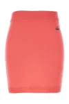 Vivienne Westwood Bea Mini Skirt Woman Coral In Cotton In Orange
