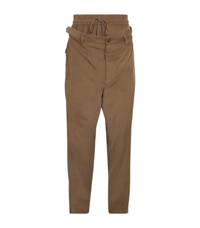 Vivienne Westwood Corduroy Builder Trousers In Brown