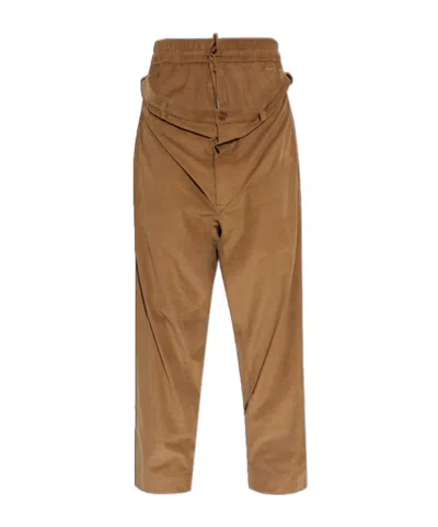 Vivienne Westwood Corduroy Double-layer Pants In Neutral