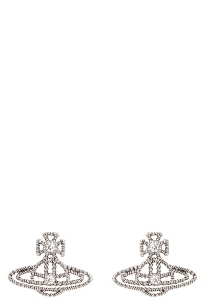 Vivienne Westwood Coretta Earrings In Metallic