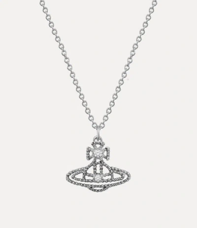 Vivienne Westwood Coretta Pendant Necklace Antique-platinum-white-cz Antique-platinum-white-cz Women