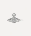 Vivienne Westwood Corinne Hair Clip Silver Zirconia Unisex In Silver