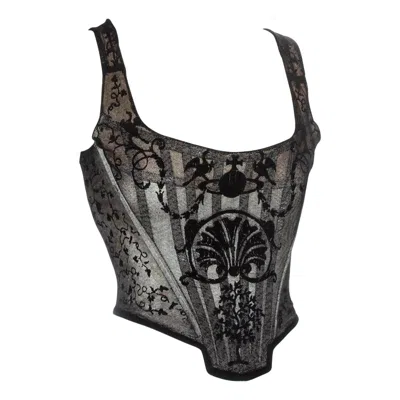 Pre-owned Vivienne Westwood Corset Ss 1992 Runway Worn Rare Collectors Black Lace Iconic