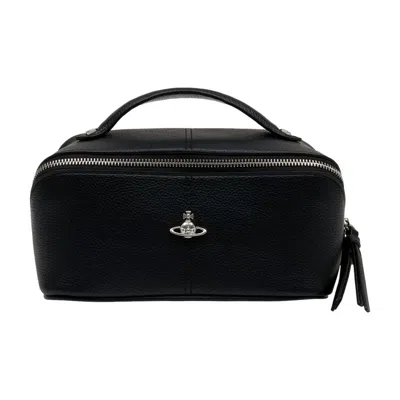Vivienne Westwood Cosmetic Case Clutch -  - Synthetic - Black