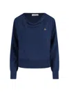 Vivienne Westwood Cotton And Cashmere Blend Sweater In Blue