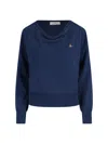 Vivienne Westwood Cotton And Cashmere Blend Sweater In Blue