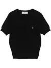 Vivienne Westwood Women Cotton And Cashmere Blend Top In Black